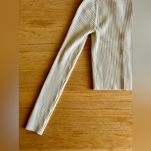 Aerie | Button Down Collar Ribbed Crop Sweater - Picture 10 of 10